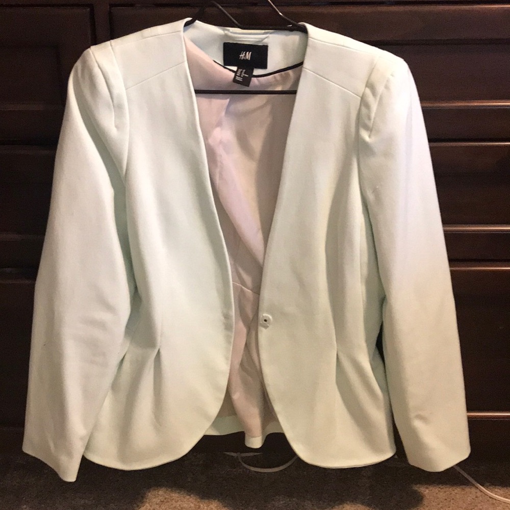 Light teal h&m blazer